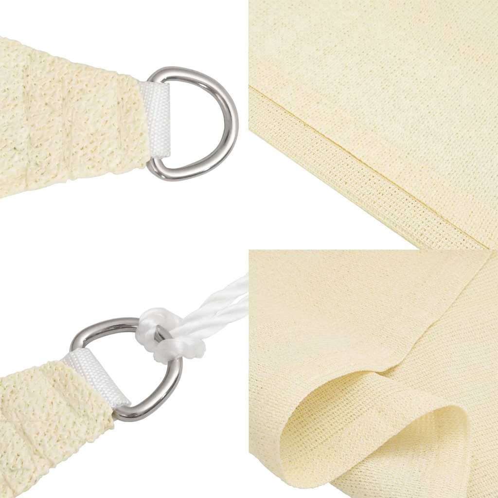 Uždanga nuo saulės, kreminės spalvos, 3x5m, HDPE, 160g/m²