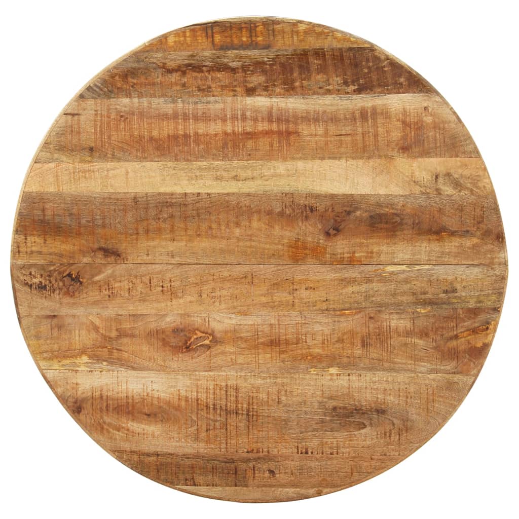 Valgomojo stalas, 100x100x75cm, neapdorota mango mediena