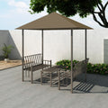 Sodo paviljonas su staliuku ir suoliukais, 2,5x1,5x2,4m