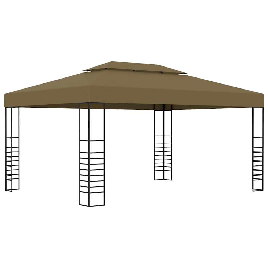 Sodo pavėsinė, balta, 4x3x2,7m, plienas