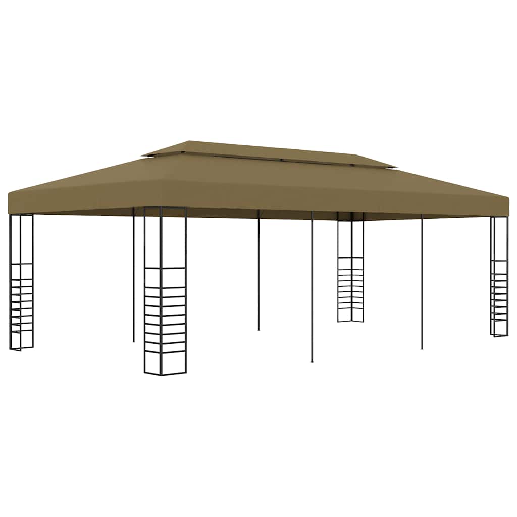 Sodo pavėsinė, balta, 4x3x2,7m, plienas