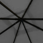 Proginė palapinė su šoninėmis sienomis, antracito, 3x6m