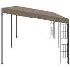 Prie sienos montuojama pavėsinė, taupe spalvos, 6x3m, audinys