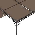 Sodo pavėsinė su šonine užuolaida, taupe spalvos, 3x3x2,25m