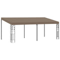 Prie sienos montuojama pavėsinė, taupe spalvos, 6x3x2,5m