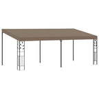 Prie sienos montuojama pavėsinė, taupe spalvos, 6x3x2,5m