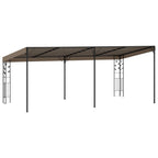 Prie sienos montuojama pavėsinė, taupe spalvos, 6x3x2,5m