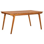 Sodo stalas, 150x90x75cm, akacijos medienos masyvas