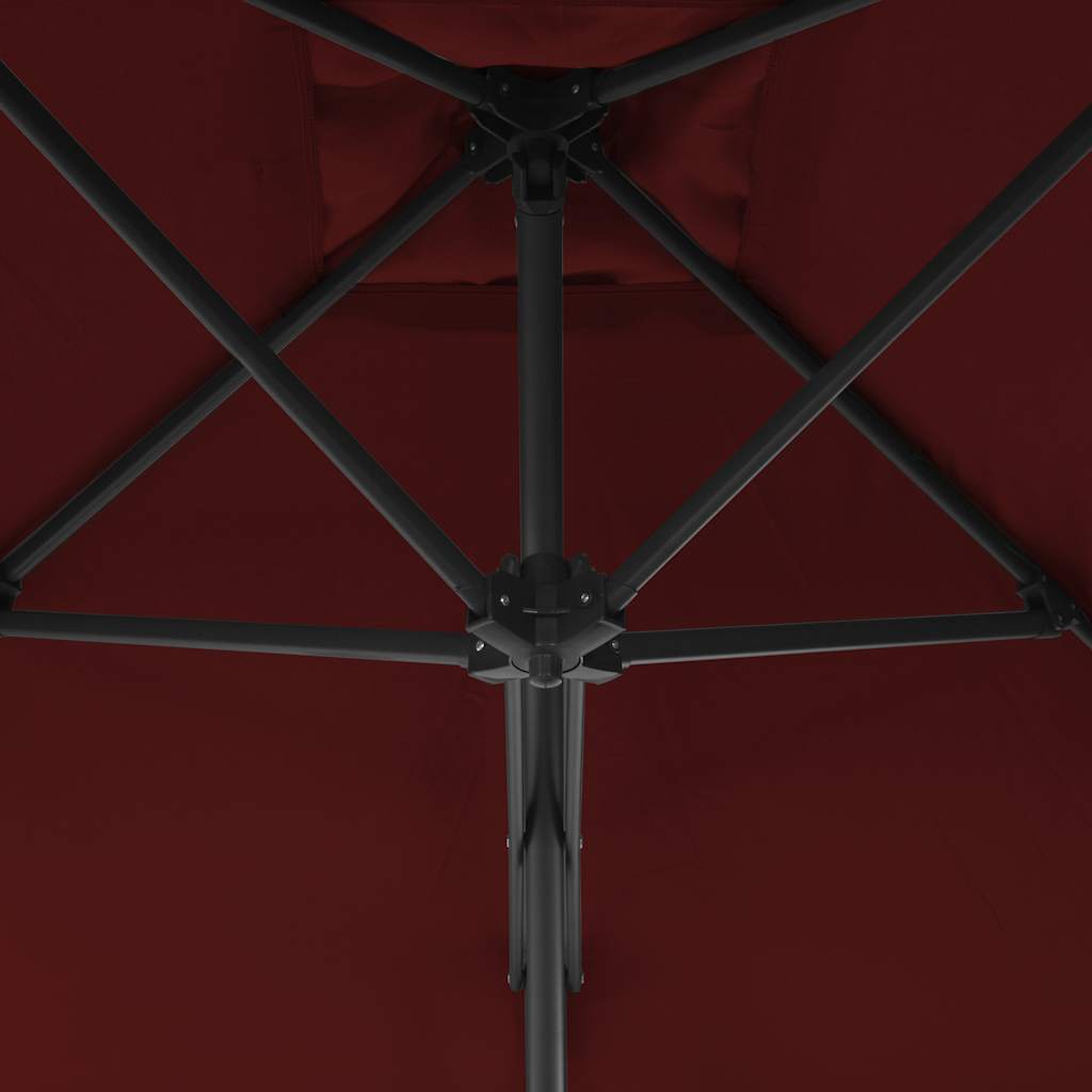 Lauko skėtis su plieniniu stulpu, antr. sp., 250x250 cm