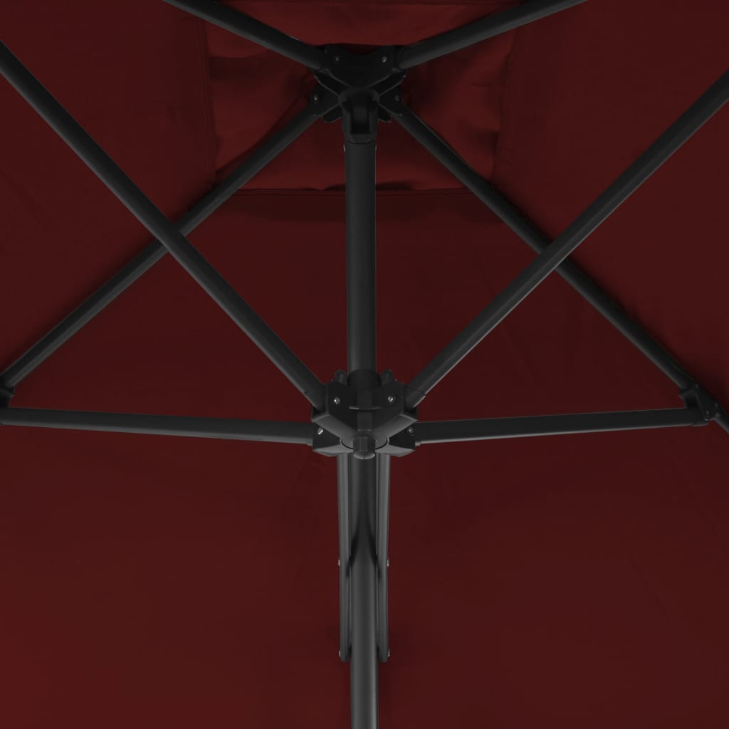 Lauko skėtis nuo saulės su plieniniu stulpu, 300cm