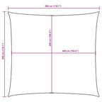 Uždanga nuo saulės, kreminė, 3x3m, oksfordo audinys, kvadratinė