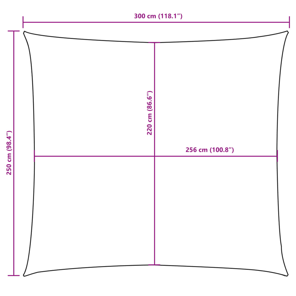 Uždanga nuo saulės, kreminė, 2,5x3m, oksfordo audinys