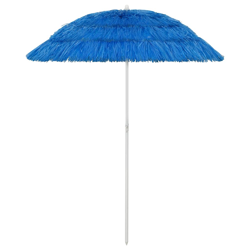 Paplūdimio skėtis, mėlynos spalvos, 180cm, havajietiško dizaino
