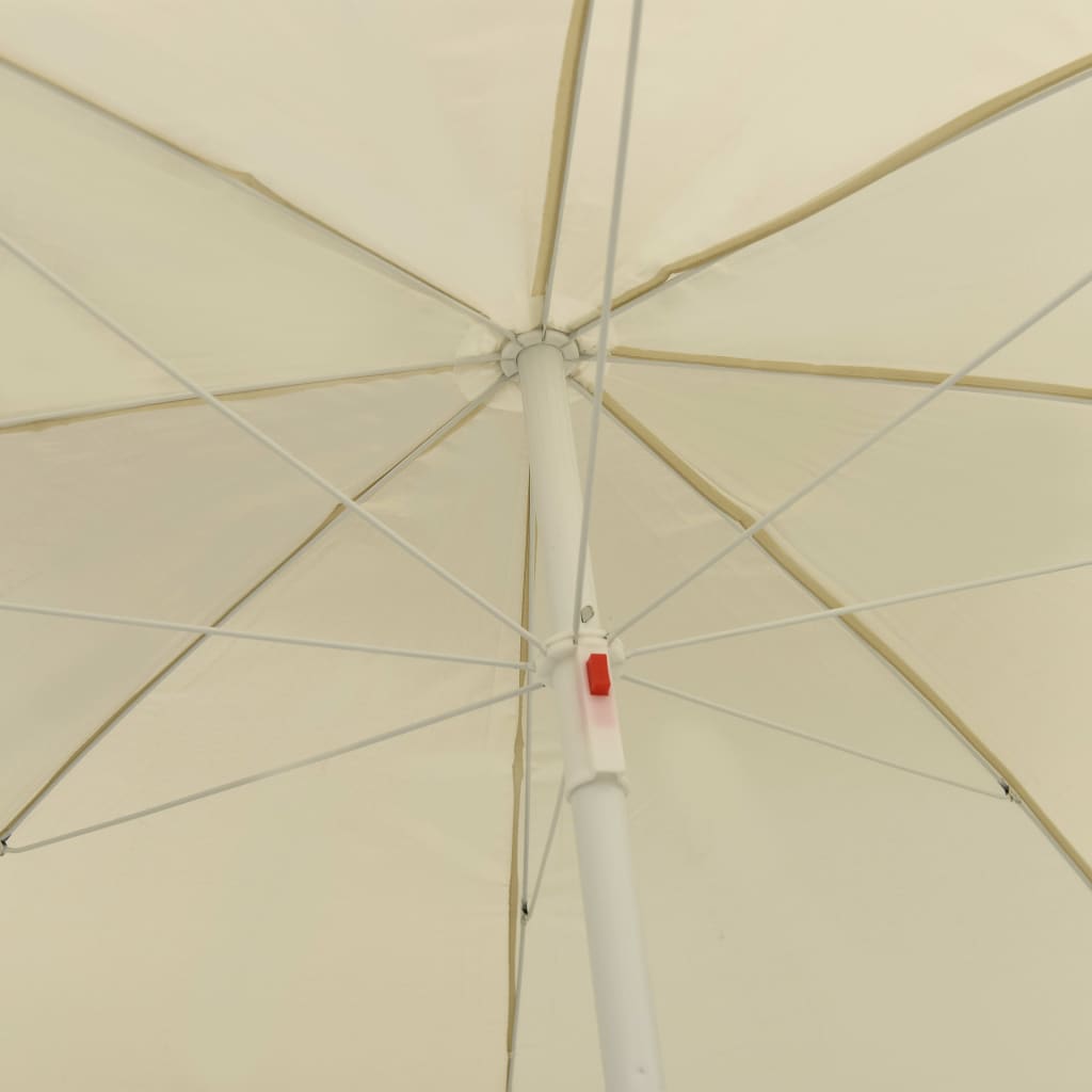 Paplūdimio skėtis nuo saulės, smėlio geltonos spalvos, 240cm