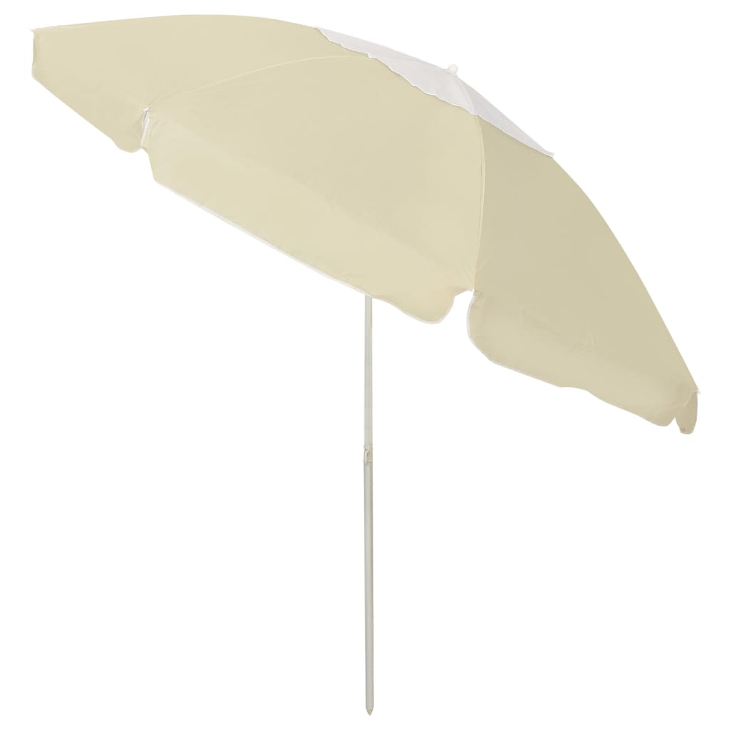 Paplūdimio skėtis nuo saulės, smėlio geltonos spalvos, 240cm