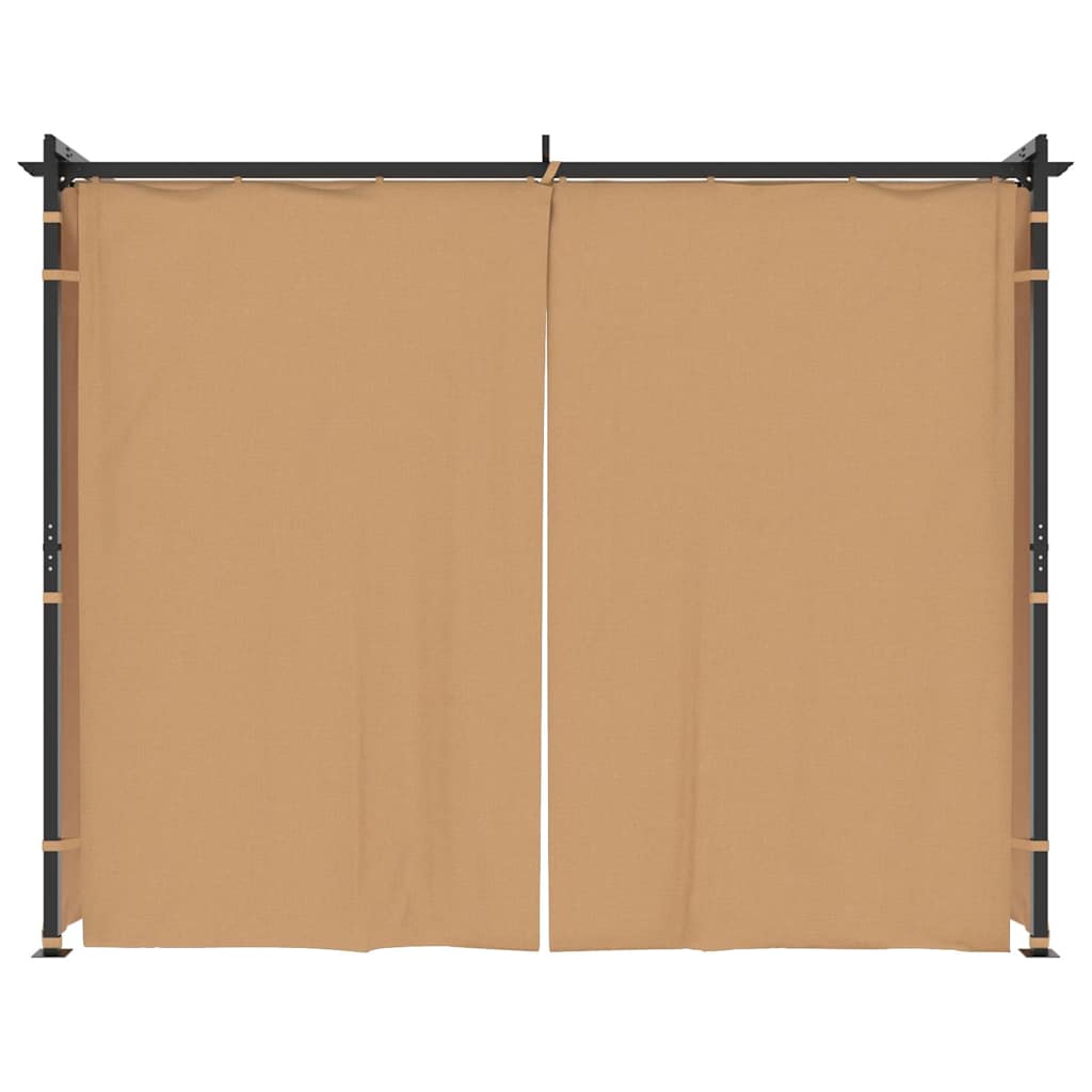 Proginė palapinė su 12 sienomis, antracito, 8x4m, HDPE