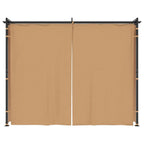 Proginė palapinė su 12 sienomis, antracito, 8x4m, HDPE