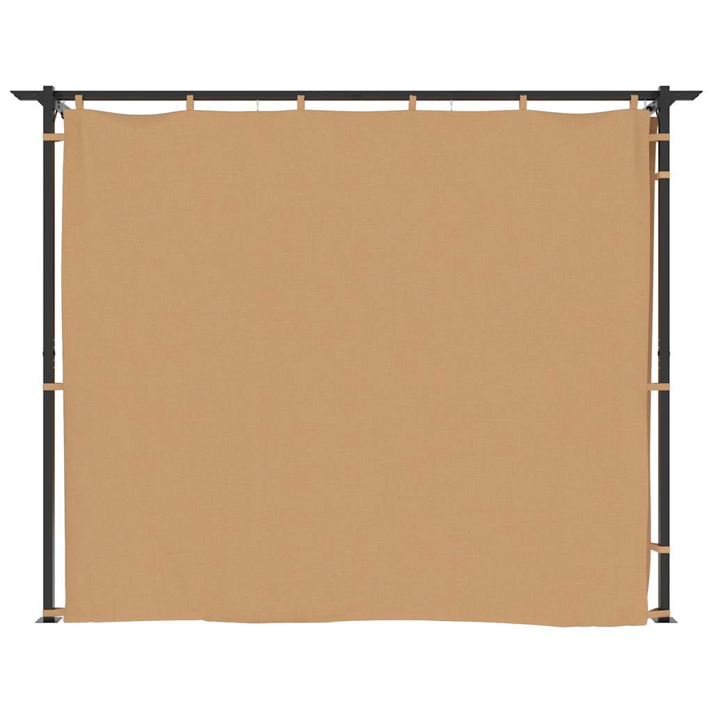 Proginė palapinė su 12 sienomis, antracito, 8x4m, HDPE
