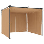 Proginė palapinė su 12 sienomis, antracito, 8x4m, HDPE