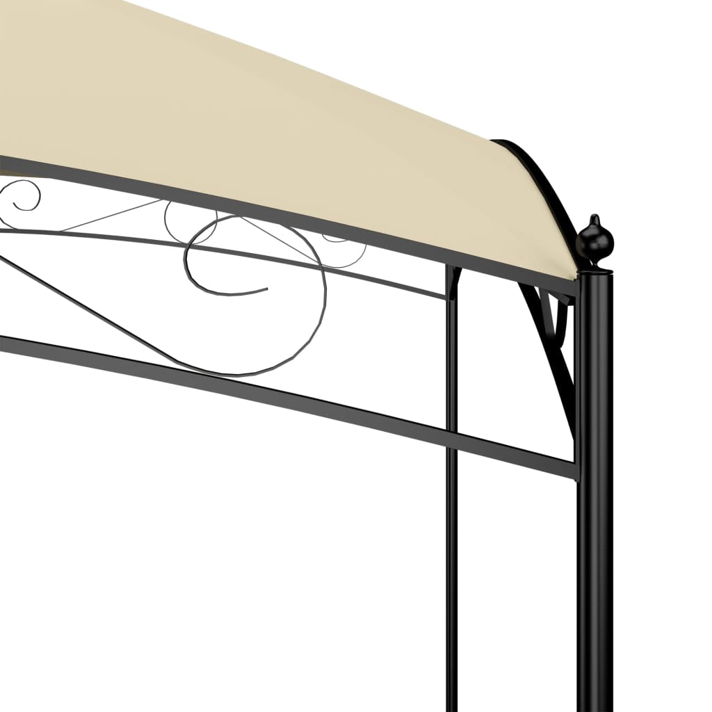 Pavėsinė, kreminės spalvos, 3x4x2,65m, 180 g/m²