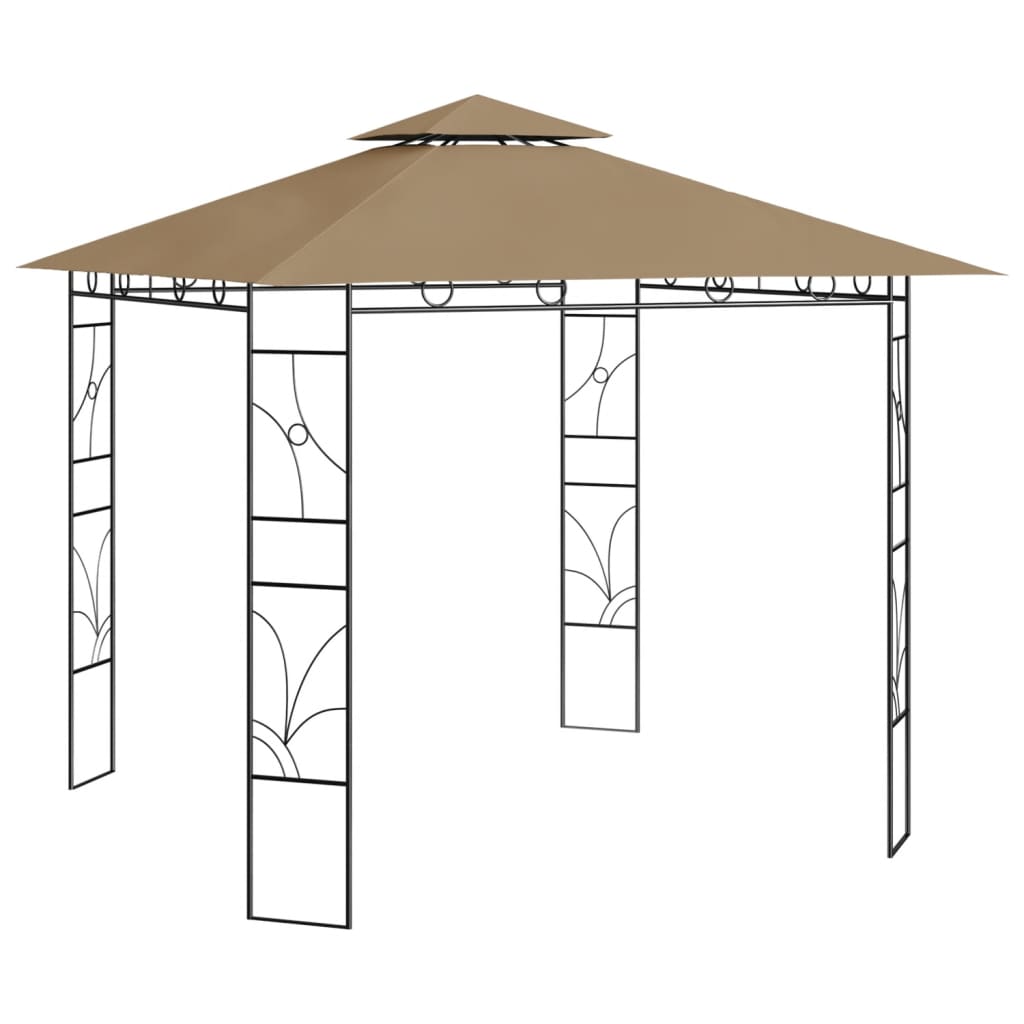 Pavėsinė, kreminės spalvos, 3x3x2,7m, 160g/m²