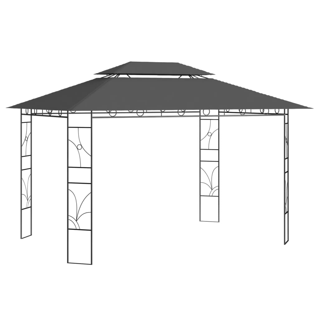 Pavėsinė, kreminės spalvos, 4x3x2,7m, 160g/m²