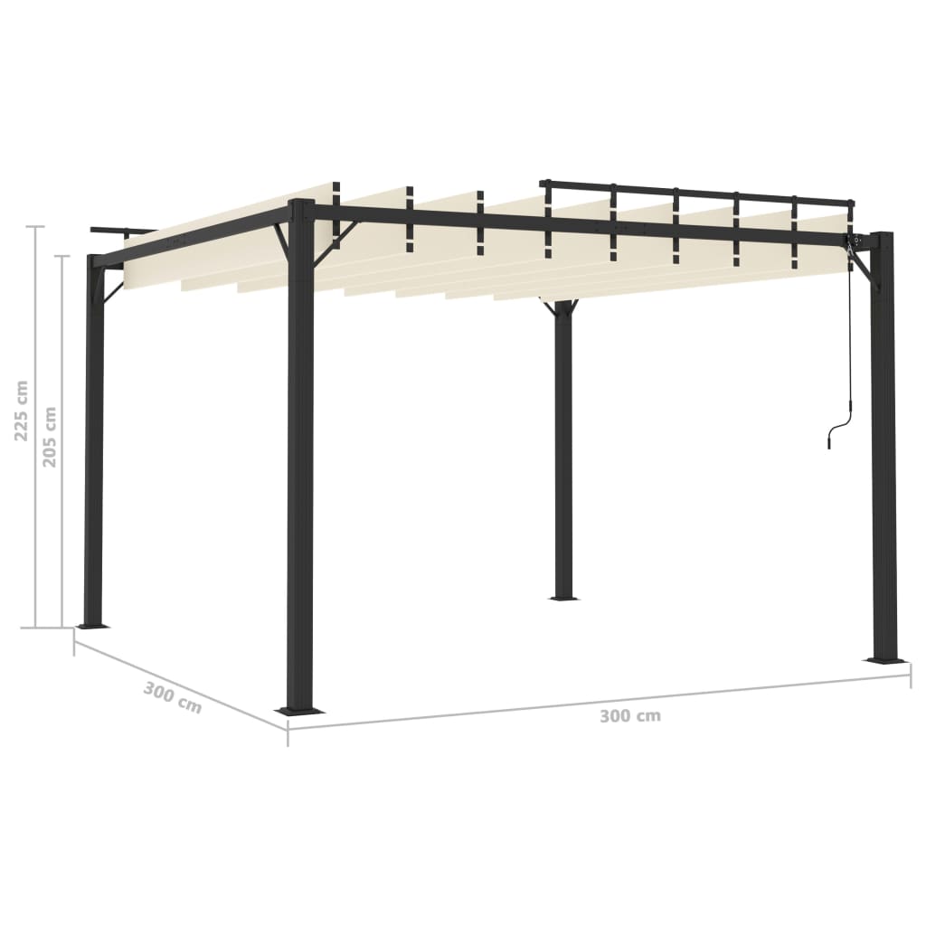 Sulankstomas paviljonas, žalias, 3 x 3 m