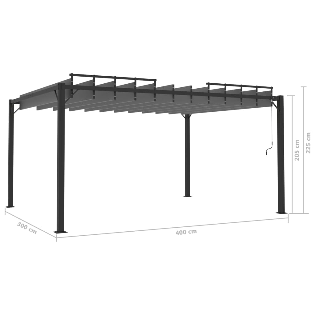 Sulankstomas paviljonas, mėlynas, 3 x 3 m