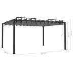 Sulankstomas paviljonas, mėlynas, 3 x 3 m