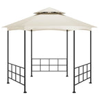 Išskleidžiama pavėsinė su šoninėmis sienomis, kreminė spalva, 3,1x2,7m