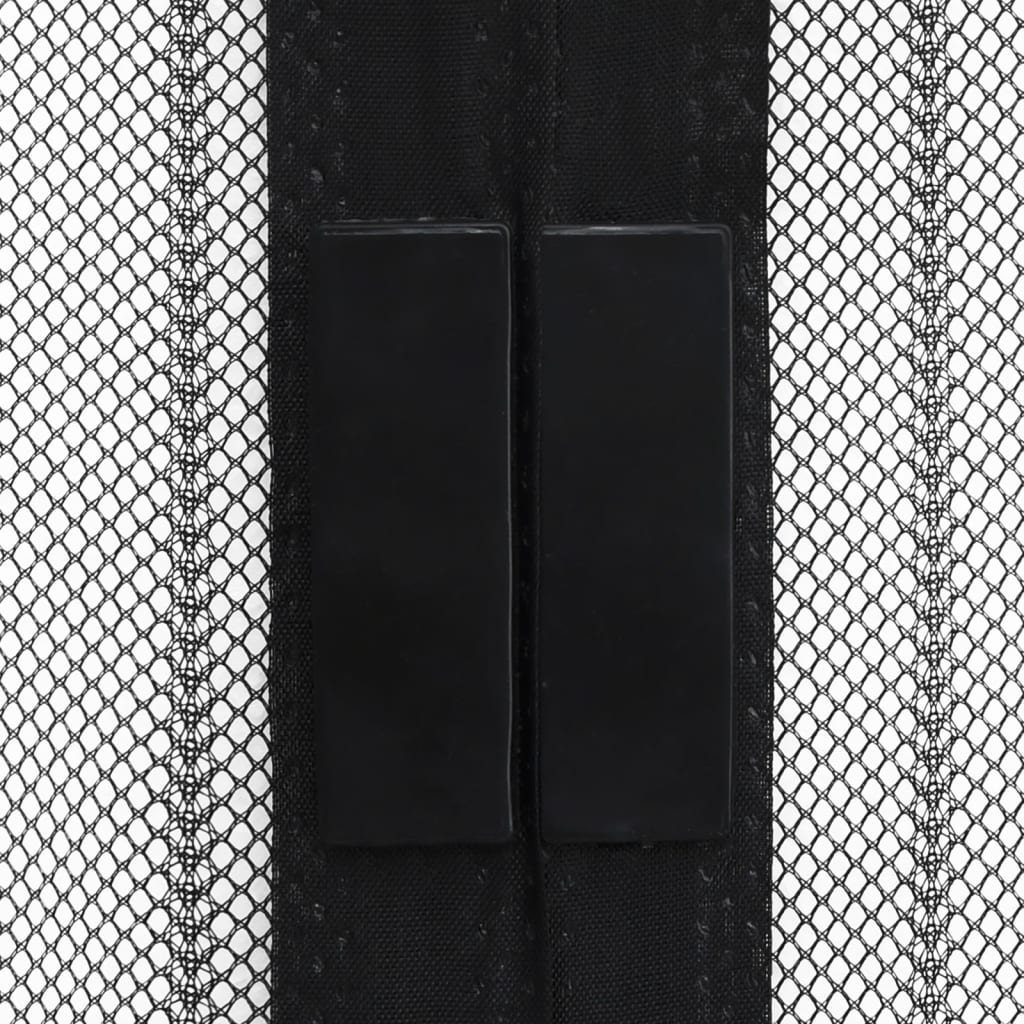 Tinkleliai nuo vabzdžių durims, 2vnt., juodi, 200x80cm