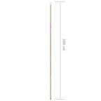 Uždangos nuo saulės stulpai, 2vnt., 200cm, plienas