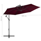 Gembinis sodo skėtis nuo saulės, 3m