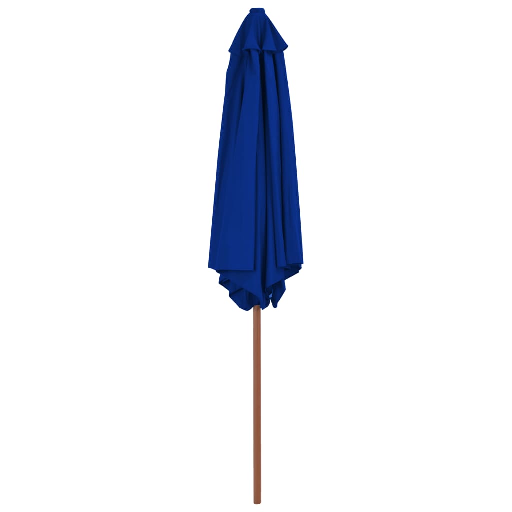 Lauko skėtis nuo saulės su mediniu stulpu, 270cm