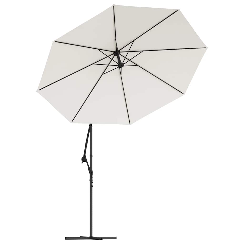 Pakaitinis audinys gembiniam skėčiui, smėlio baltas, 300cm