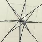 Skėtis su aliuminio stulpu, 250x250cm, 4 aukščių
