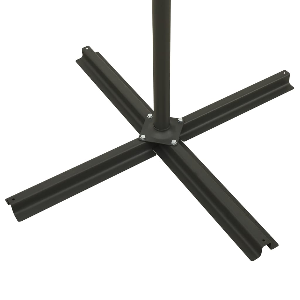 Gembinis skėtis su stulpu ir LED lemputėmis, 300cm