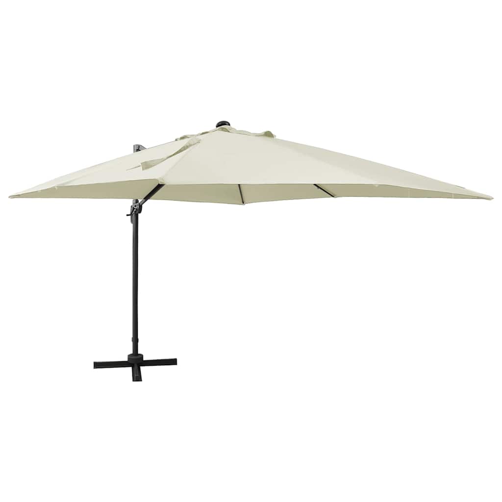 Gembinis skėtis su stulpu ir LED lemputėmis, 300cm