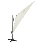 Gembinis skėtis su stulpu ir LED lemputėmis, 300cm