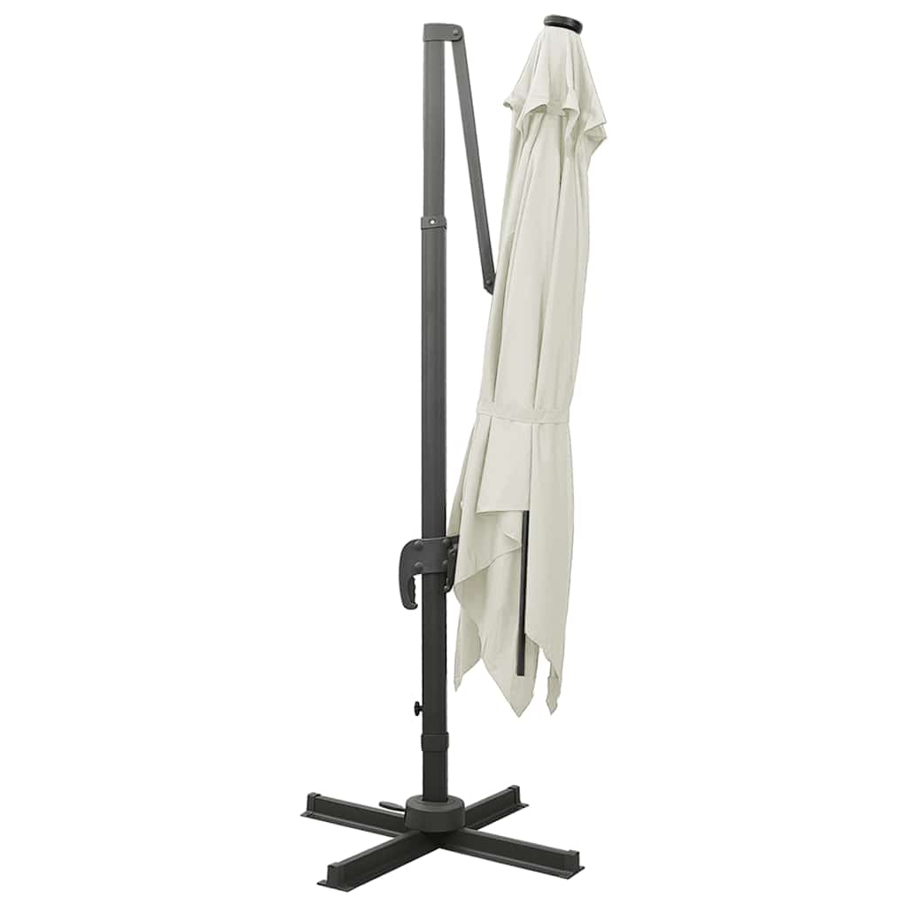 Gembinis skėtis su stulpu ir LED lemputėmis, 300cm