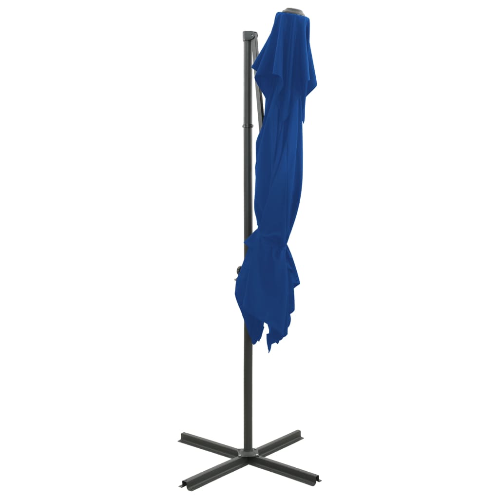 Gembinis skėtis su dvigubu viršumi, tamsiai 250x250cm