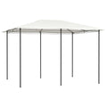 Pavėsinė su stulpų uždangalais antracito 2,98x5,3x2,59m 160g/m²