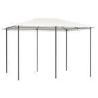 Pavėsinė su stulpų uždangalais antracito 2,98x5,3x2,59m 160g/m²