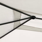 Pavėsinė su stulpų uždangalais antracito 2,98x5,3x2,59m 160g/m²