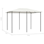 Pavėsinė su stulpų uždangalais antracito 2,98x5,3x2,59m 160g/m²