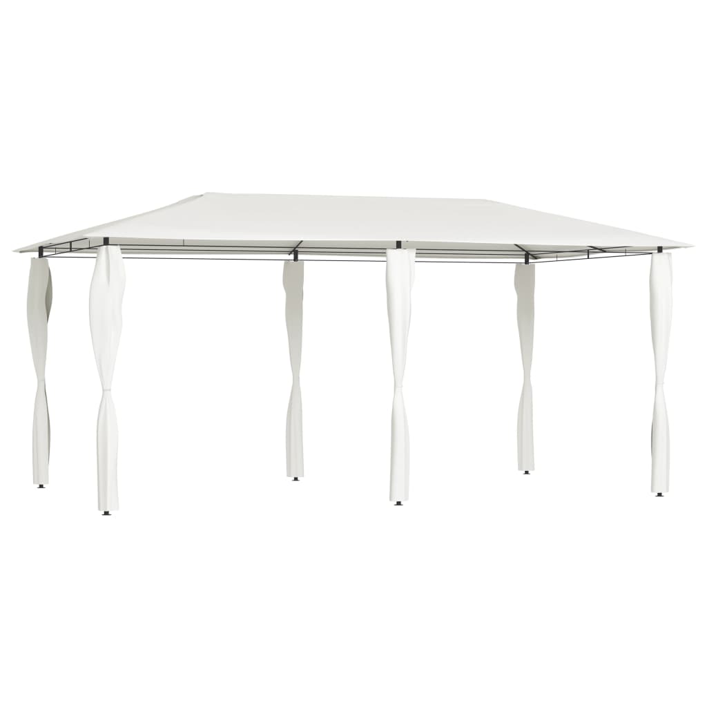 Sodo pavėsinė su įtraukiamu stogu, taupe spalvos, 4x3m
