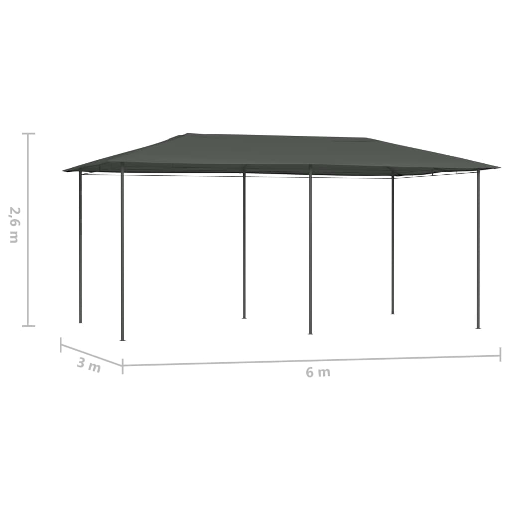Pavėsinė su užuolaidomis, taupe spalvos, 300x300cm, aliuminis
