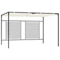 Pavėsinė su įtraukiamu stogu, kreminė, 3x4x2,3m, 180g/m²
