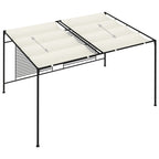 Pavėsinė su įtraukiamu stogu, kreminė, 3x4x2,3m, 180g/m²