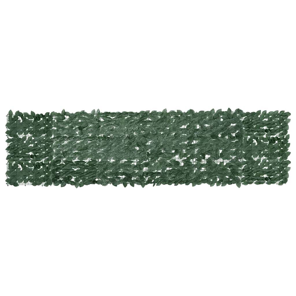Balkono pertvara, 300x75cm, su tamsiai žaliais lapais